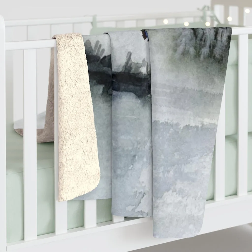 Abstract Comfy Blanket | Trees Nature Butterfly