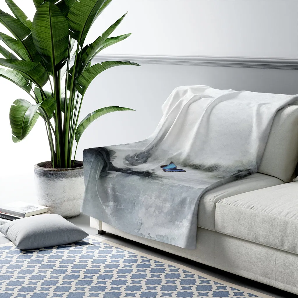 Abstract Comfy Blanket | Trees Nature Butterfly