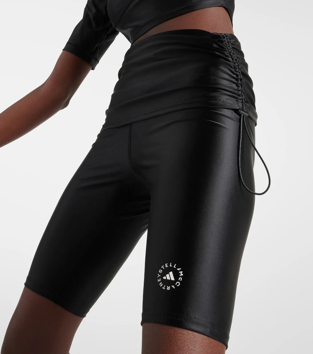 Adidas By Stella McCartney truepurpose shorts with roll top, black