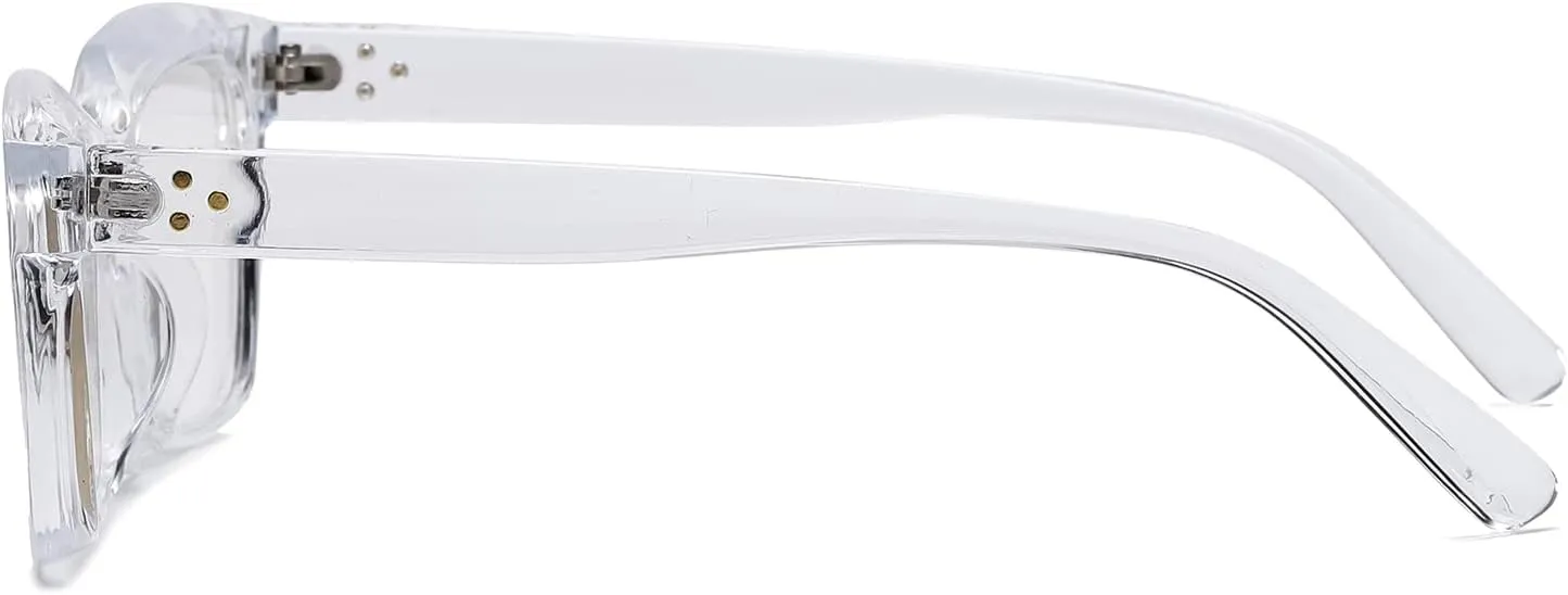 EYLRIM Classic Thick Square Frame Clear Lens Glasses for Women Men Non Prescription Eyeglasses