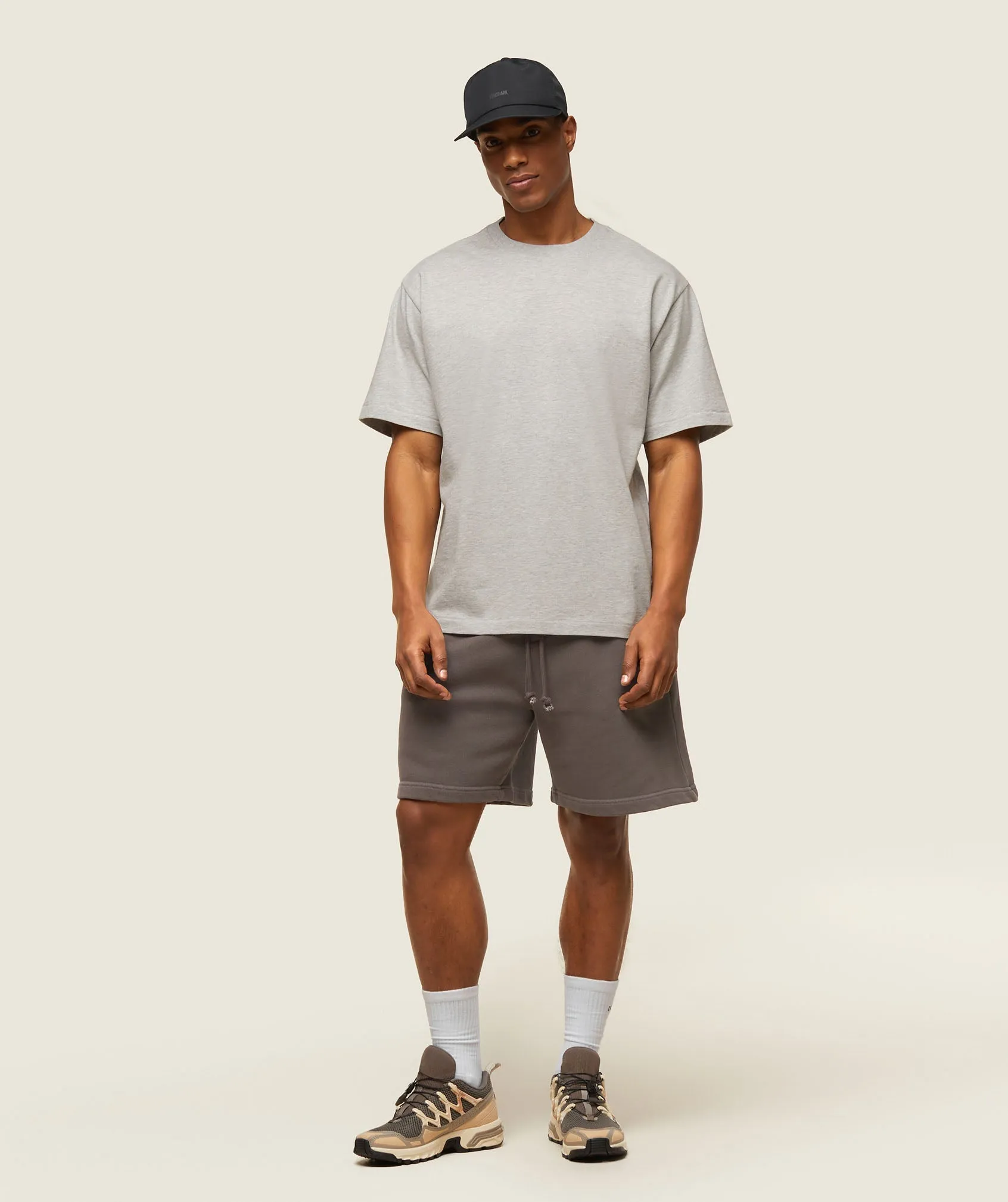 Gymshark everywear Relaxed T-Shirt - Light Grey Core Marl