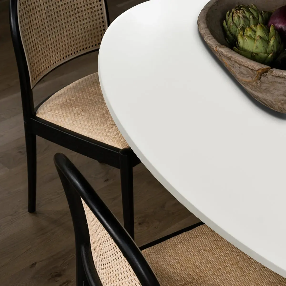 Harris 79" Modern Large Oval White Dining Table