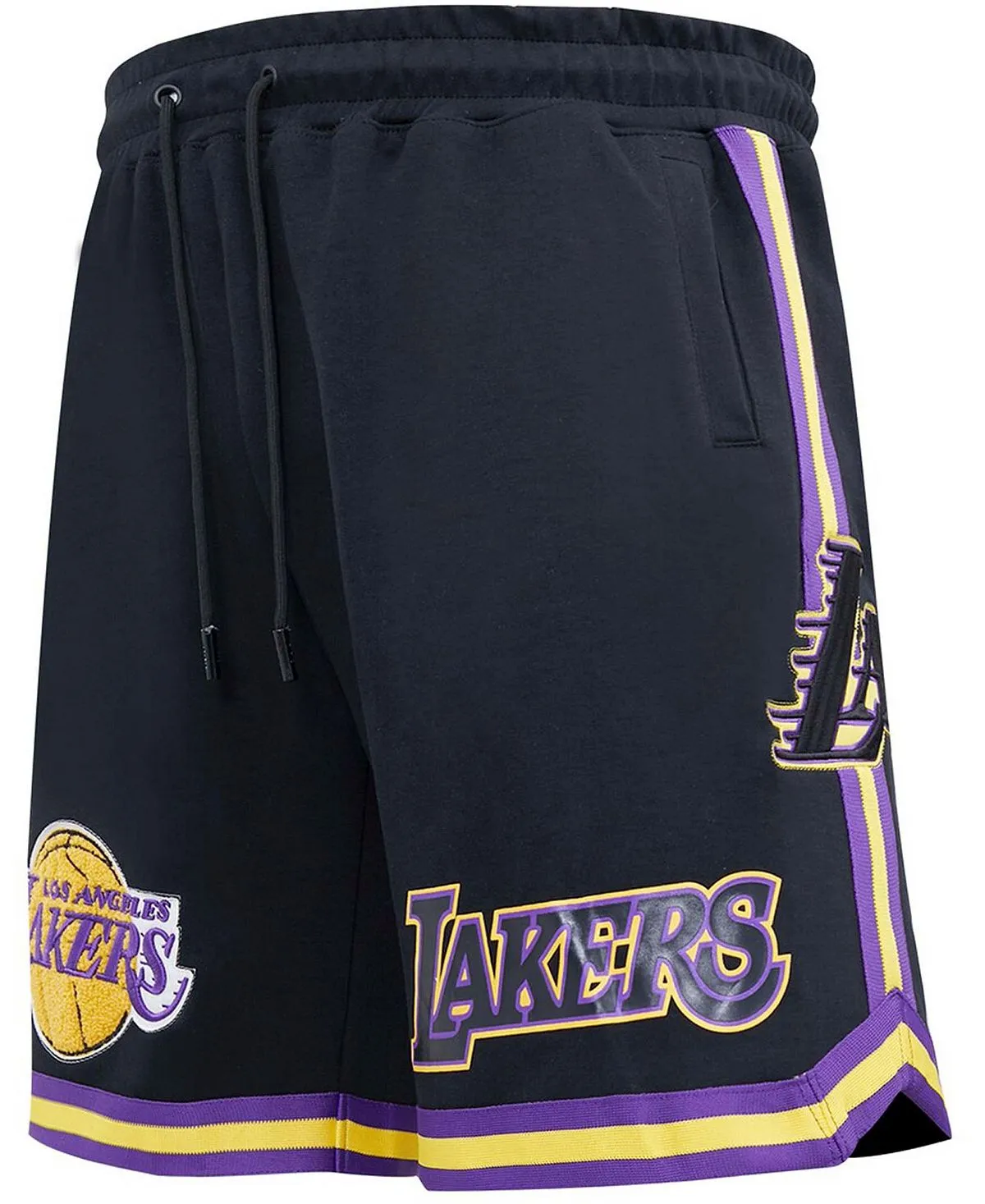 Los Angeles Lakers Pro Standard Men's Black Chenille Shorts, Black