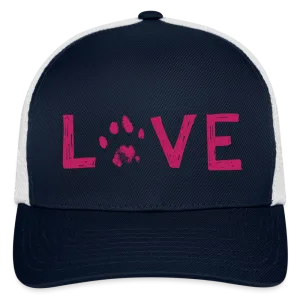 Love Pawprint Flexfit Baseball Cap