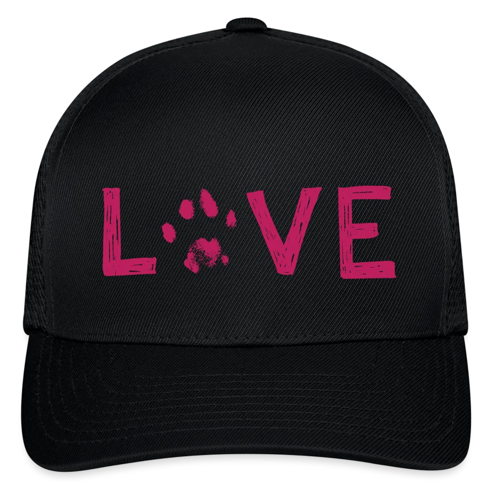 Love Pawprint Flexfit Baseball Cap