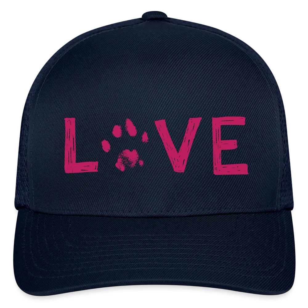 Love Pawprint Flexfit Baseball Cap
