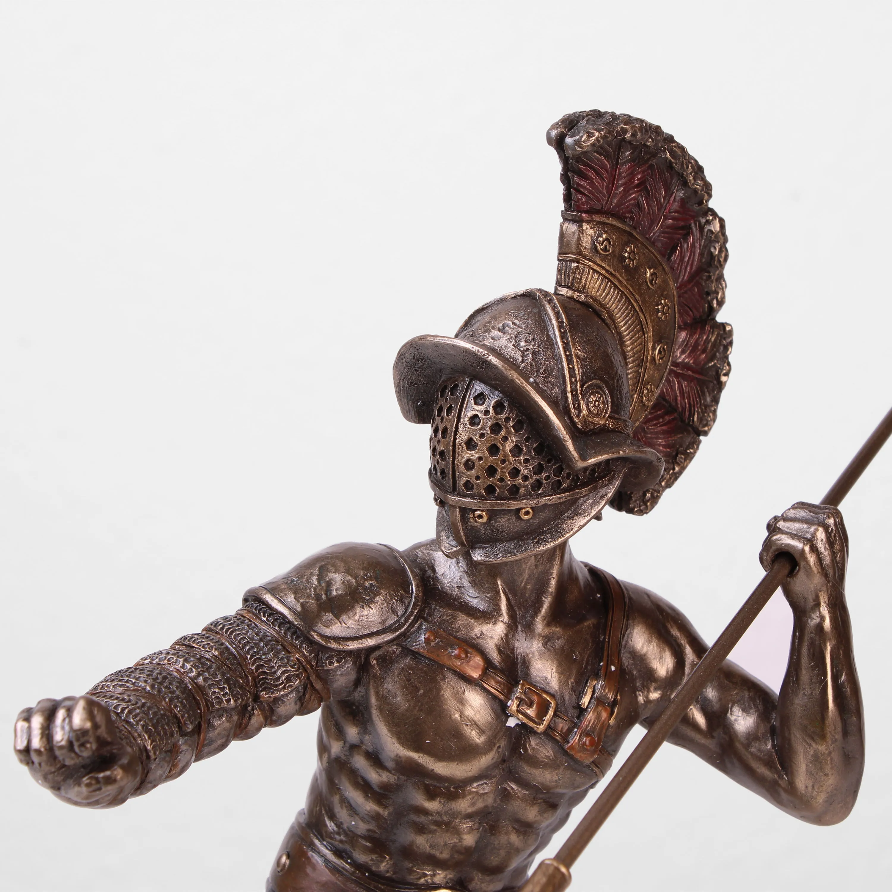 Murmillo Gladiator Statue (Cold Cast Bronze Sculpture)
