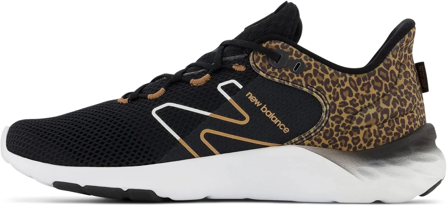 New Balance Kid's Fresh Foam Roav V1 Lace-up Running Shoe, Black, 7