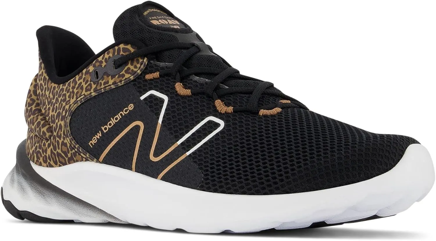 New Balance Kid's Fresh Foam Roav V1 Lace-up Running Shoe, Black, 7