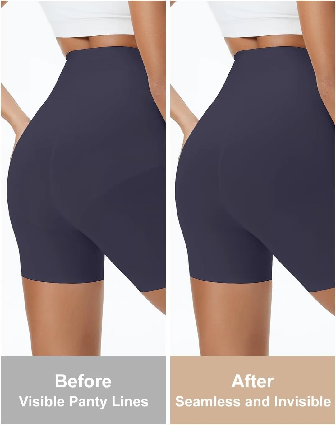Seamless No Camel Proof Thongs Mid Waist No Show Invisible Panties Camel Concealer Underwear for Women