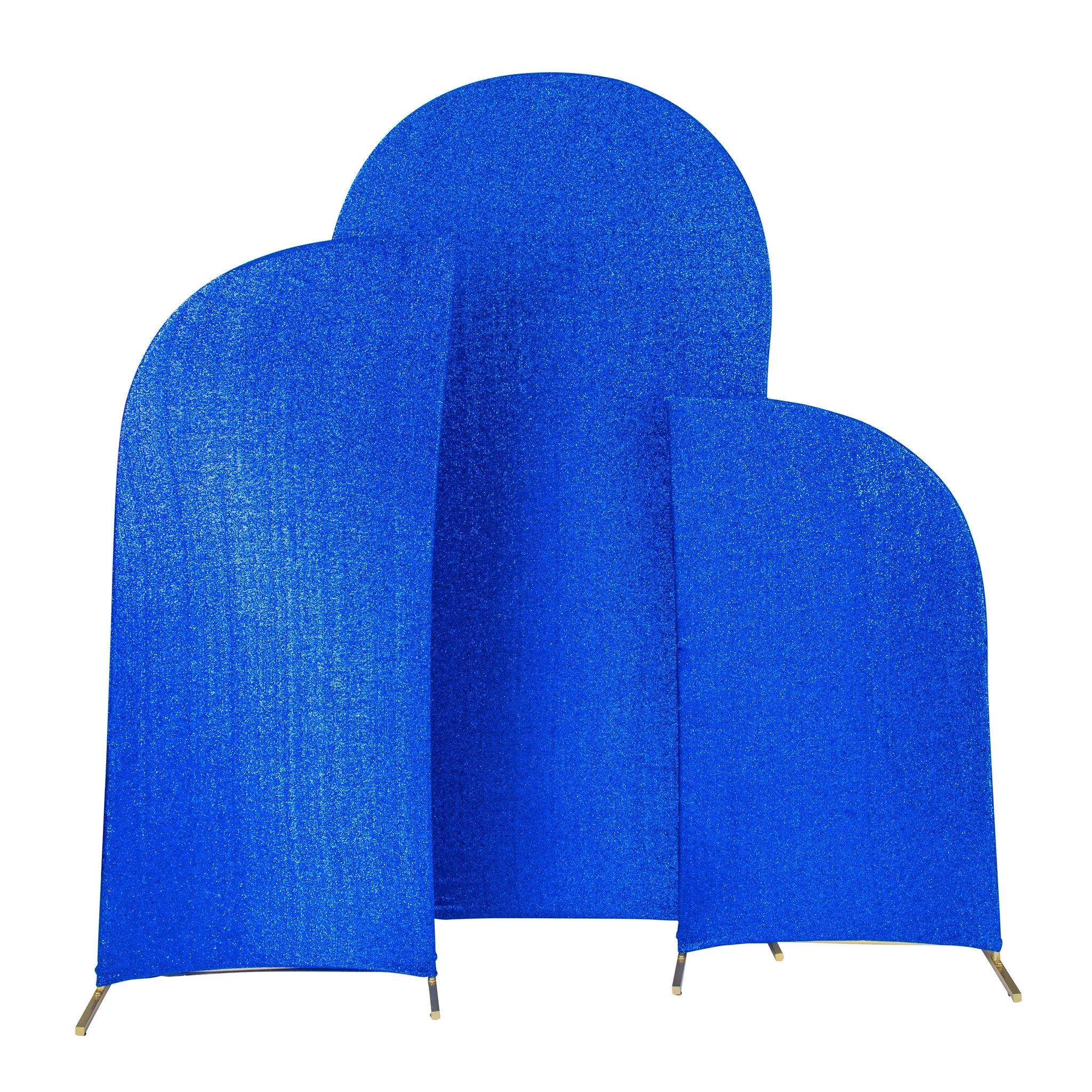 Shimmer Spandex Arch Covers for Chiara Frame Backdrop 3pc/set - Royal blue