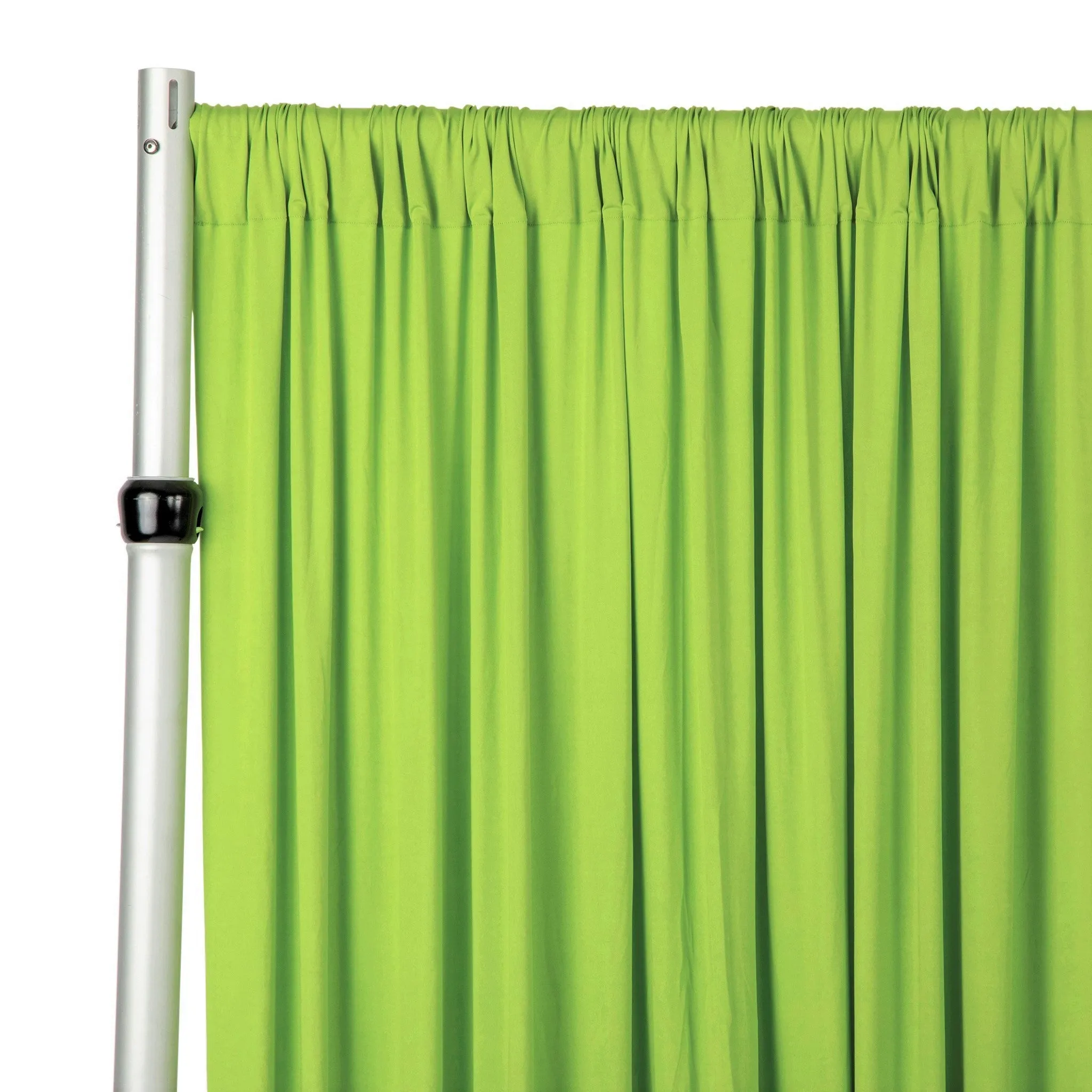 Spandex 4-way Stretch Backdrop Drape Curtain 10ft H x 60" W - Apple Green