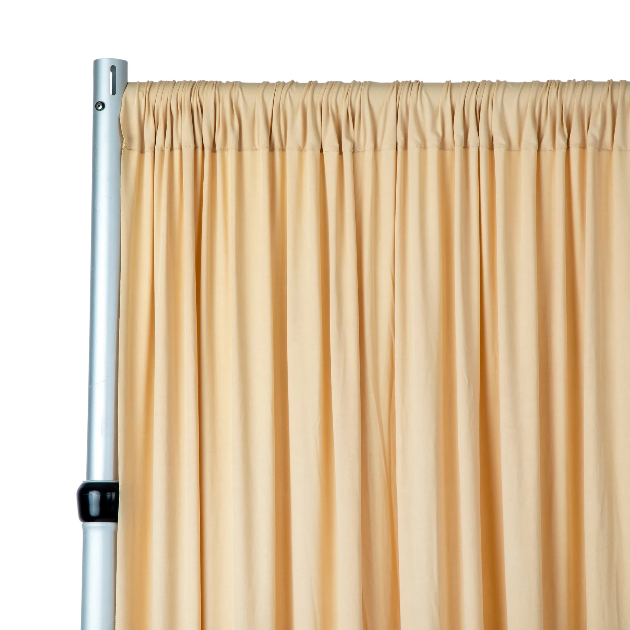 Spandex 4-way Stretch Backdrop Drape Curtain 14ft H x 60" W - Champagne