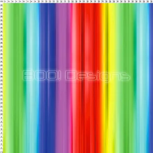 Spandex Rainbow Stripe Wide